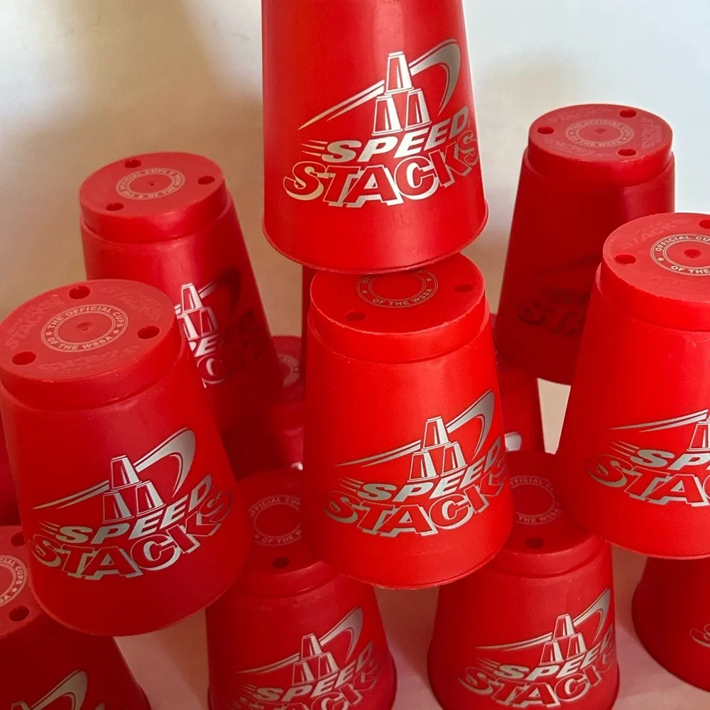 Speed Stacks WSSA Official Cups Red With Mesh Carrying Cases 14 Cups‎